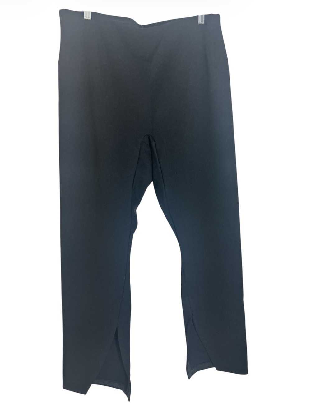 Spanx The Perfect Pant Front Slit Black Leggings Size 2X